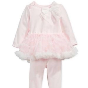 NWT Baby Girls 2-Pc. Tutu Top & Leggings Set